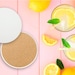 12 Blank Round Absorbent Stone Coasters With Cork Backing. - Etsy