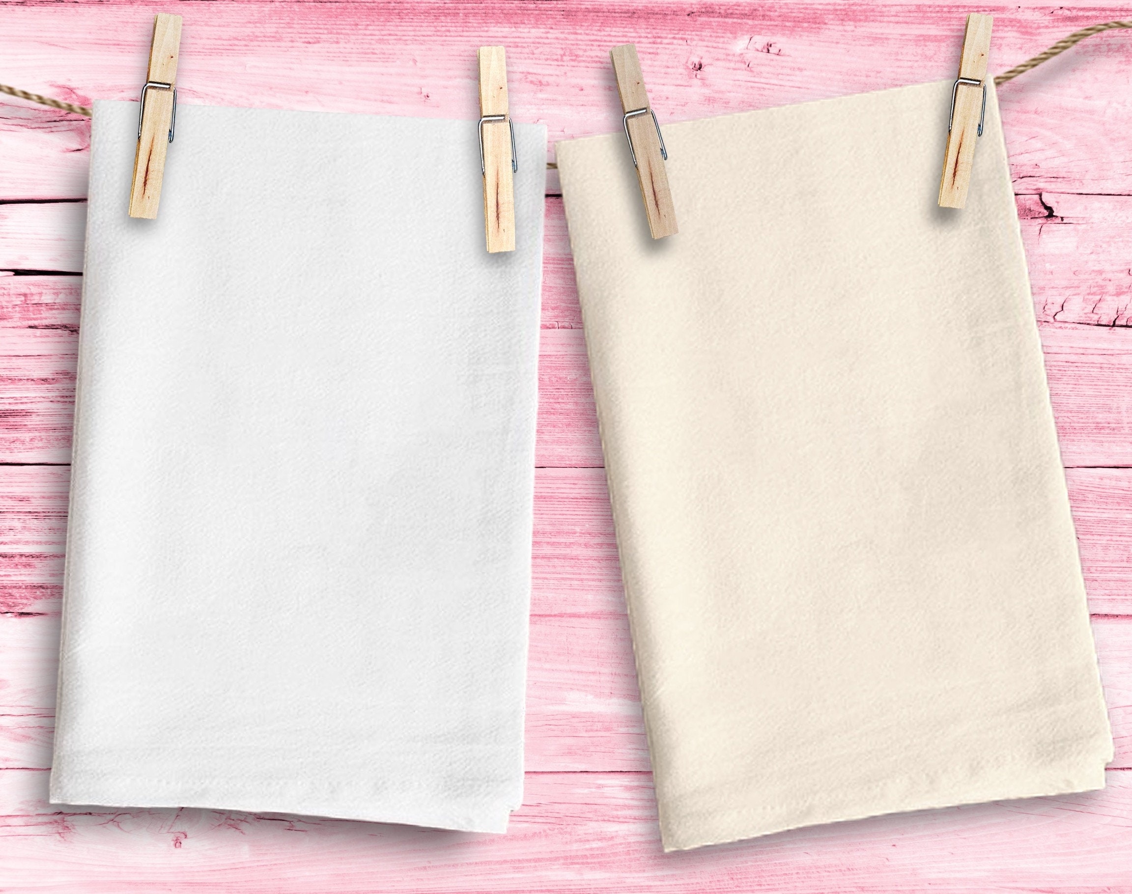 10 X Blank Tea Towels White Tea Towels Blank Tea Towels 100% Cotton Craft  Supply Screen Printing Embroidery 