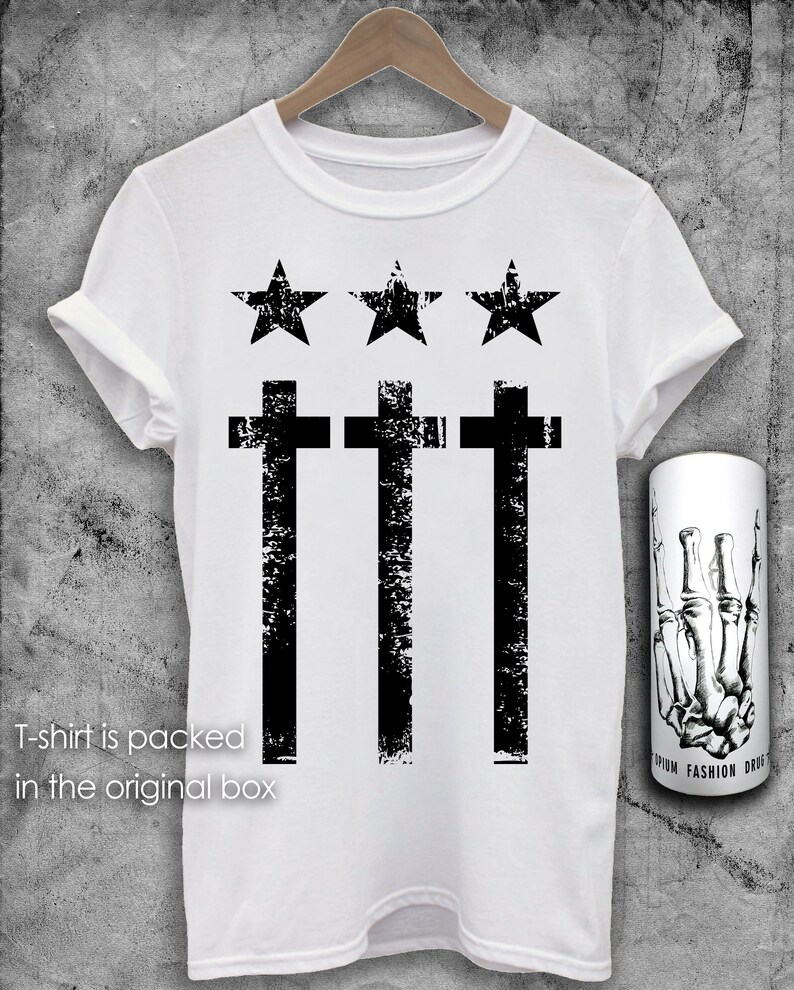 Tshirts With a Cross Swag. Street Style. Cool Tshirts. Etsy