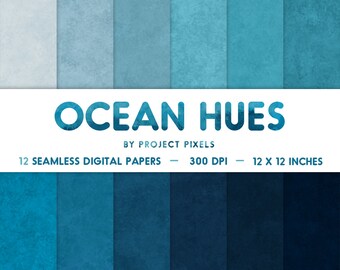 Download Ocean Digital Paper Etsy