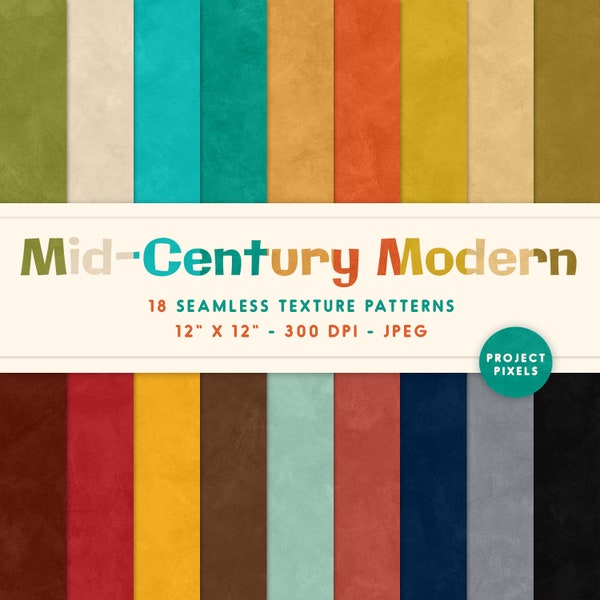 Mid Century Modern Wallpaper Etsy