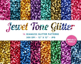 Juwel Ton Glitter, nahtlose Muster, Glitter Digitalpapier, Glitter Hintergründe, Glitter Kunst Texturen, Design-Elemente, digitaler Download