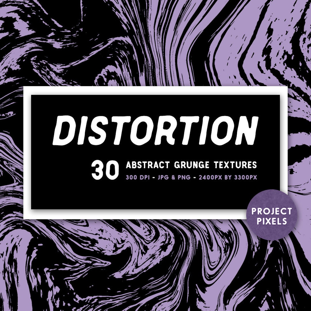 Abstract Distorted Background Texture Distortion, Abstract Grunge Textures, Black and White, Grunge ...