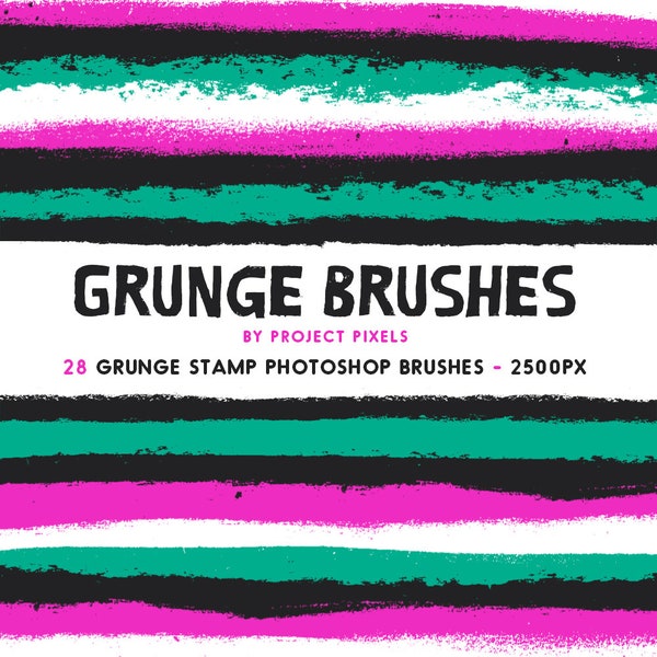 Grunge Brushes, Grunge Clipart, Photoshop Brushes, Grunge Textures, Grunge Frames, Instant Download, Digital Brushes, Graphic Design