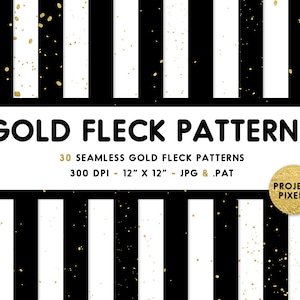 Gouden Fleck patronen, digitale papier Pack, naadloze patronen, gouden verf Spetter, gouden nacht sterren Galaxy, digitale download, ontwerpelementen