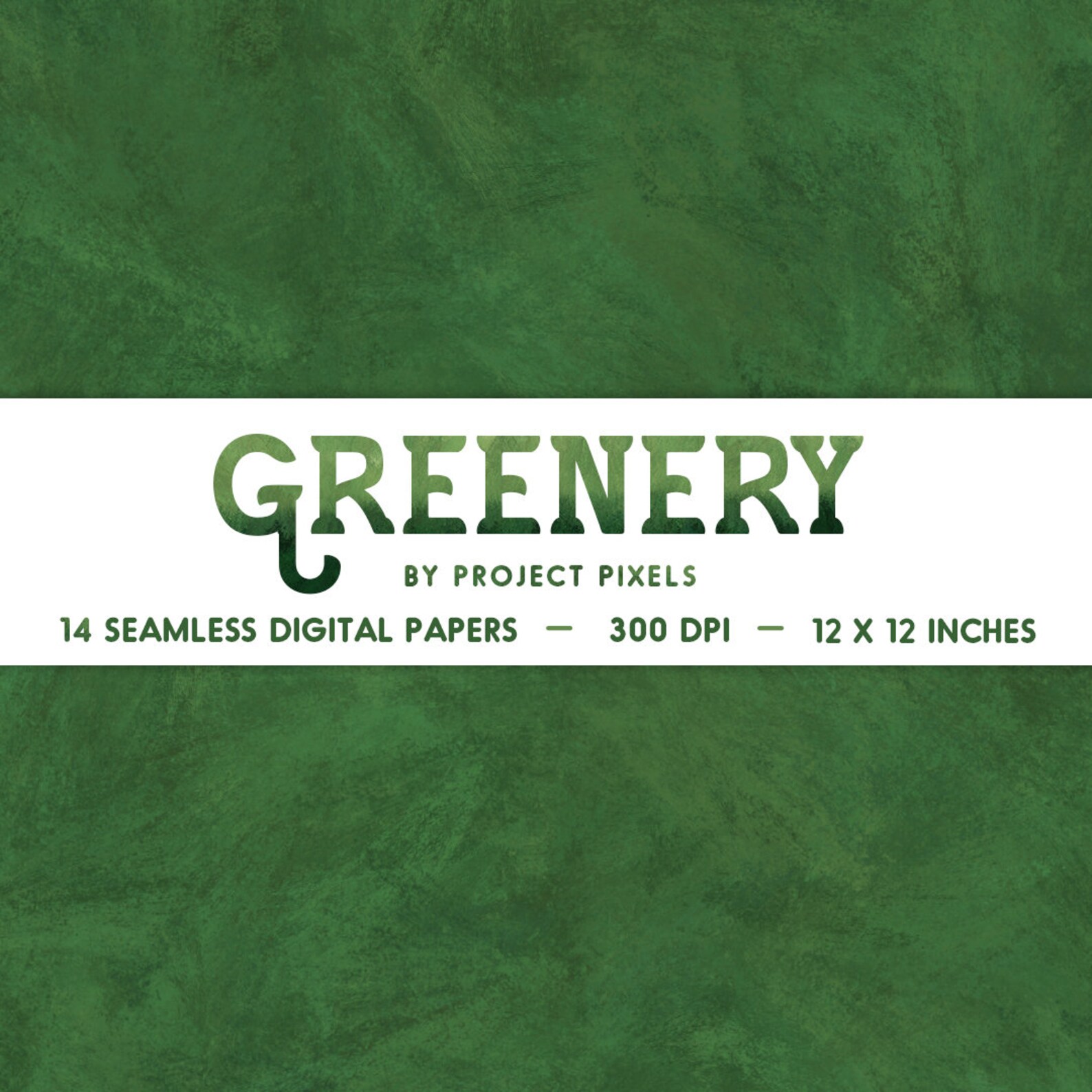 Greenery Digital Paper Pack Nature Paper Green Textures - Etsy