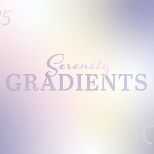 Sereniteit Gradiënten, Abstracte Gradiënt Achtergronden, Dromerige Gradiënten, Pastel Rainbow Holo, Kunstbronnen, Design Elementen, Digitale Download