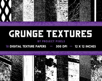 Grunge Texturen, digitales Papier Pack, schwarz und weiß, schwere Grunge, Overlay Texturen, Gritty Texturen, Design Asset, digitaler Download