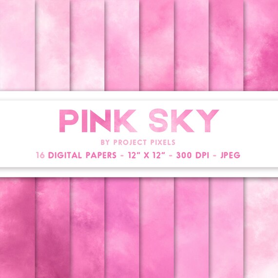 Pink Sky Digital Paper Soft Paint Texture Pastel Sky Etsy Pink Sky Digital Paper Soft Paint Texture Pastel Sky Etsy