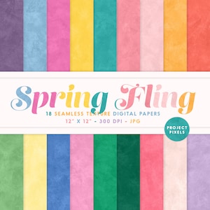 Spring Fling Digitales Papier, Niedliche Art Texturen, Ostern, Valentinstag, nahtlose Muster, Scrapbooking Papier, Digitaler Download, Grafikdesign
