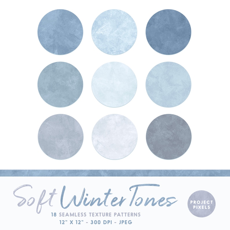 Puede incluir: Nueve patrones de papel digital sin costuras en tonos azules, perfectos para crear fondos, scrapbooking y proyectos de dise&ntilde;o digital. Los patrones son de 30,48 cm por 30,48 cm y 300 DPI.