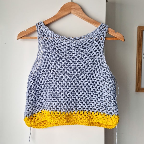 Crochet Mesh Top Don't Mesh With Me Vest Pattern