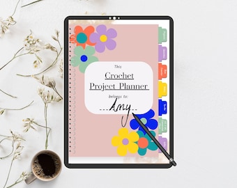 Crochet Project Planner: Digital Journal PDF for Crochet and Knitting.
