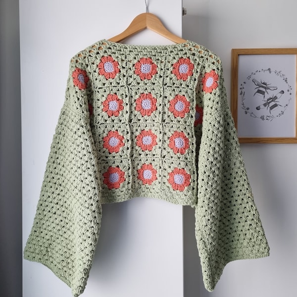 Crochet Flower Power Jumper Pattern