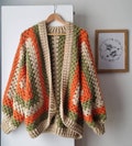 Crochet Granny Hexagon Cardigan Pattern product logo