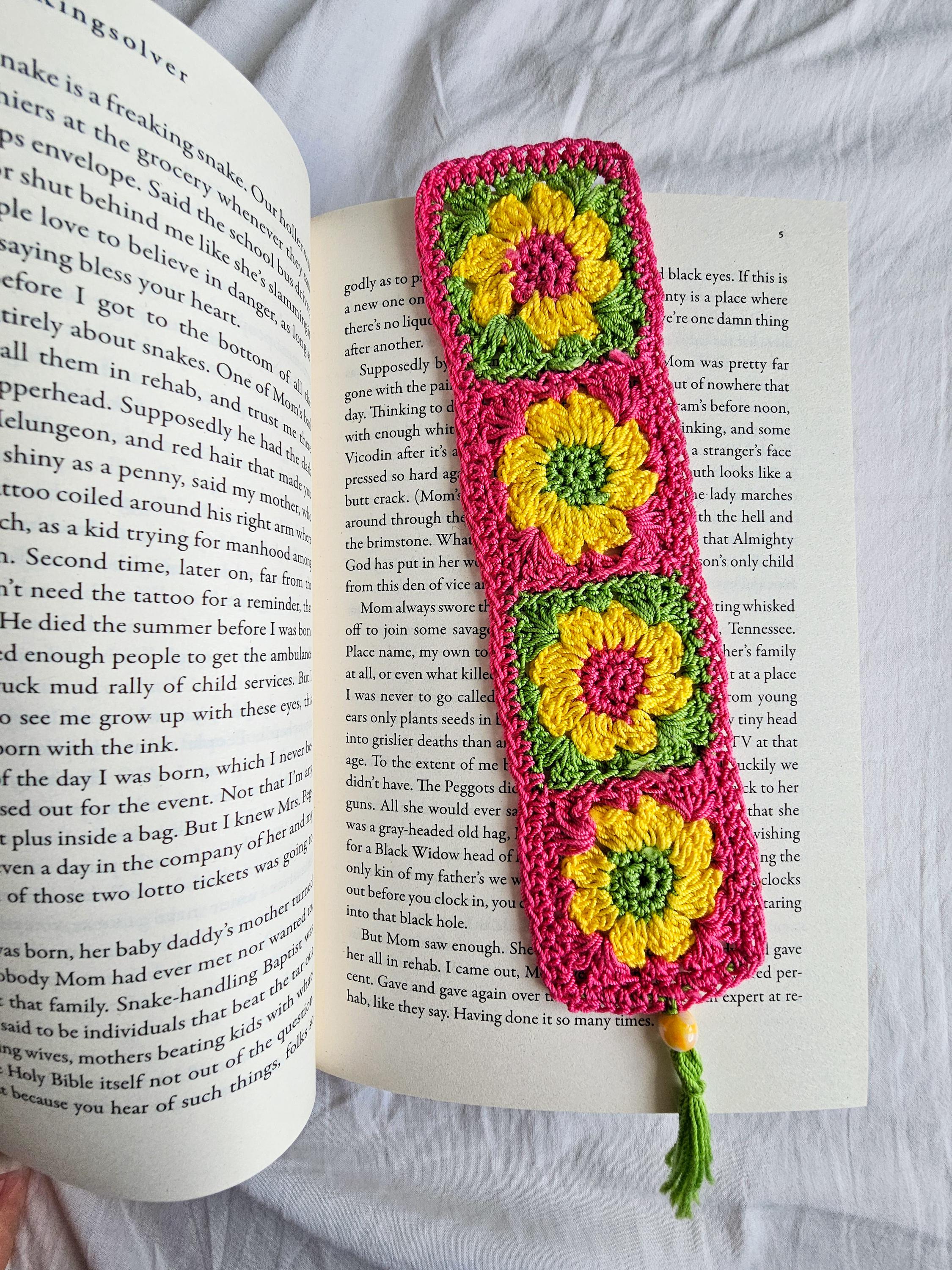 Square Roots Bookmark Crochet Granny Square Bookmark Pattern: Beginner-friendly PDF - Etsy