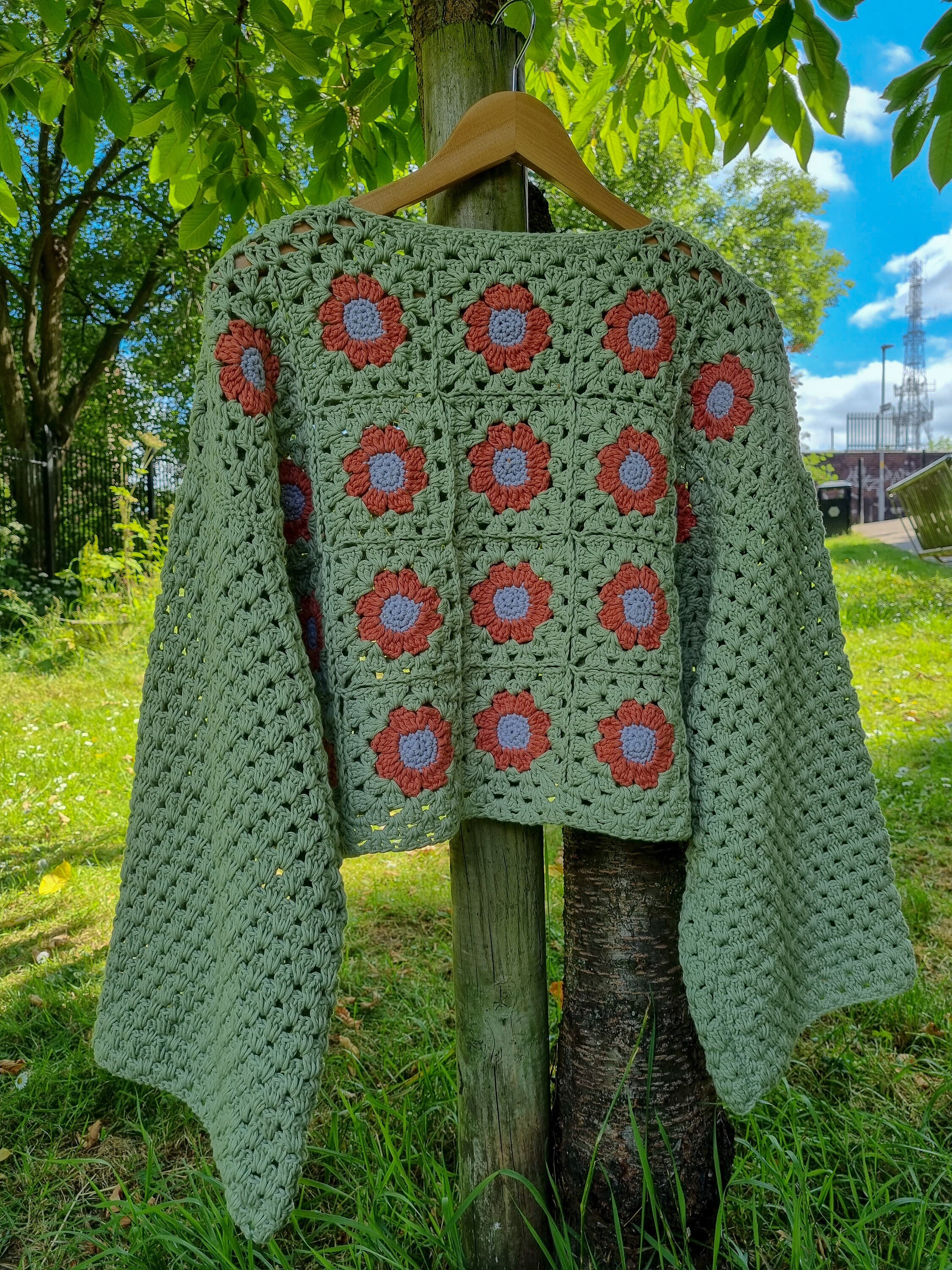 Flower Power Crochet Jumper - Etsy