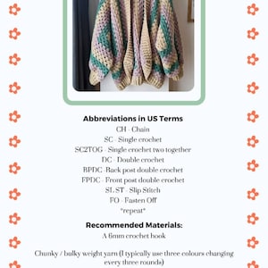 Crochet Granny Hexagon Cardigan Pattern image 4