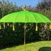 LIME GREEN UMBRELLA, Balinese Tassel Umbrella Parasols, Wedding ...