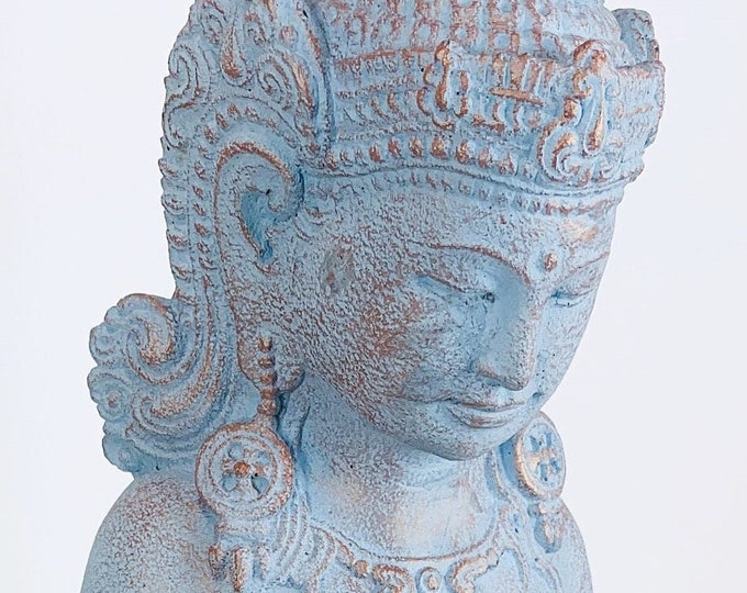 GODDESS STONE GARDEN Statue Acarved Stone Statue Yoga Garden Etsy