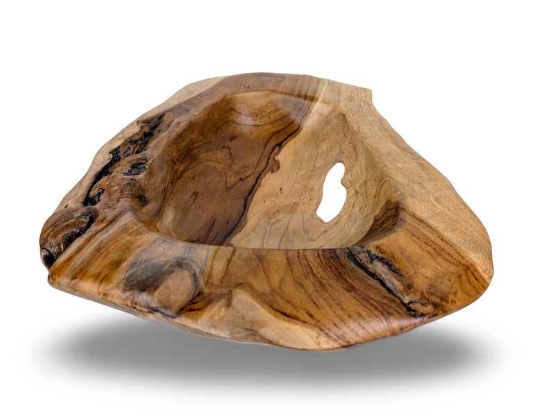 33imports Teak Wood Bowl - Thumbnail 3