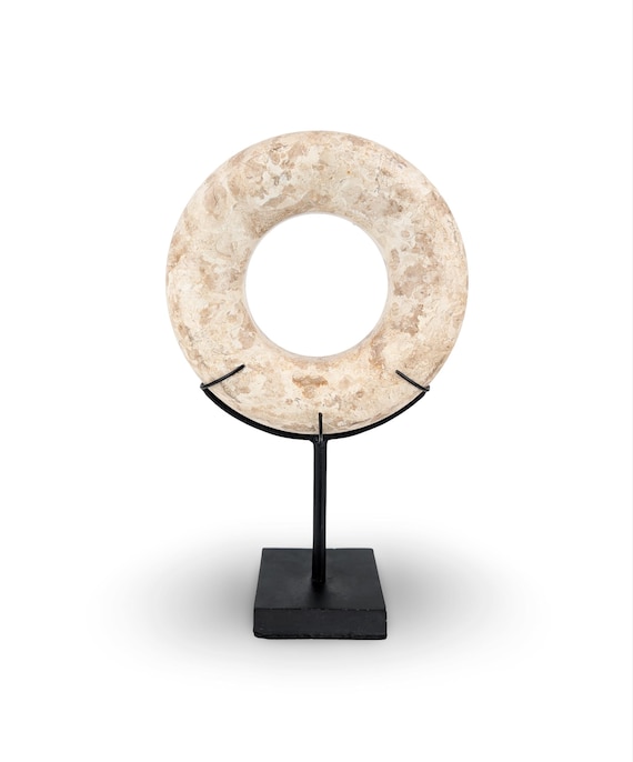 Decorative Marble Ring, Marble Disc, Stone Ring, Decorative Stone Disc