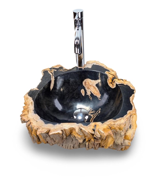 Petrified Wood Vessel Sink, Natural Stone Sink, Live Edge Sink