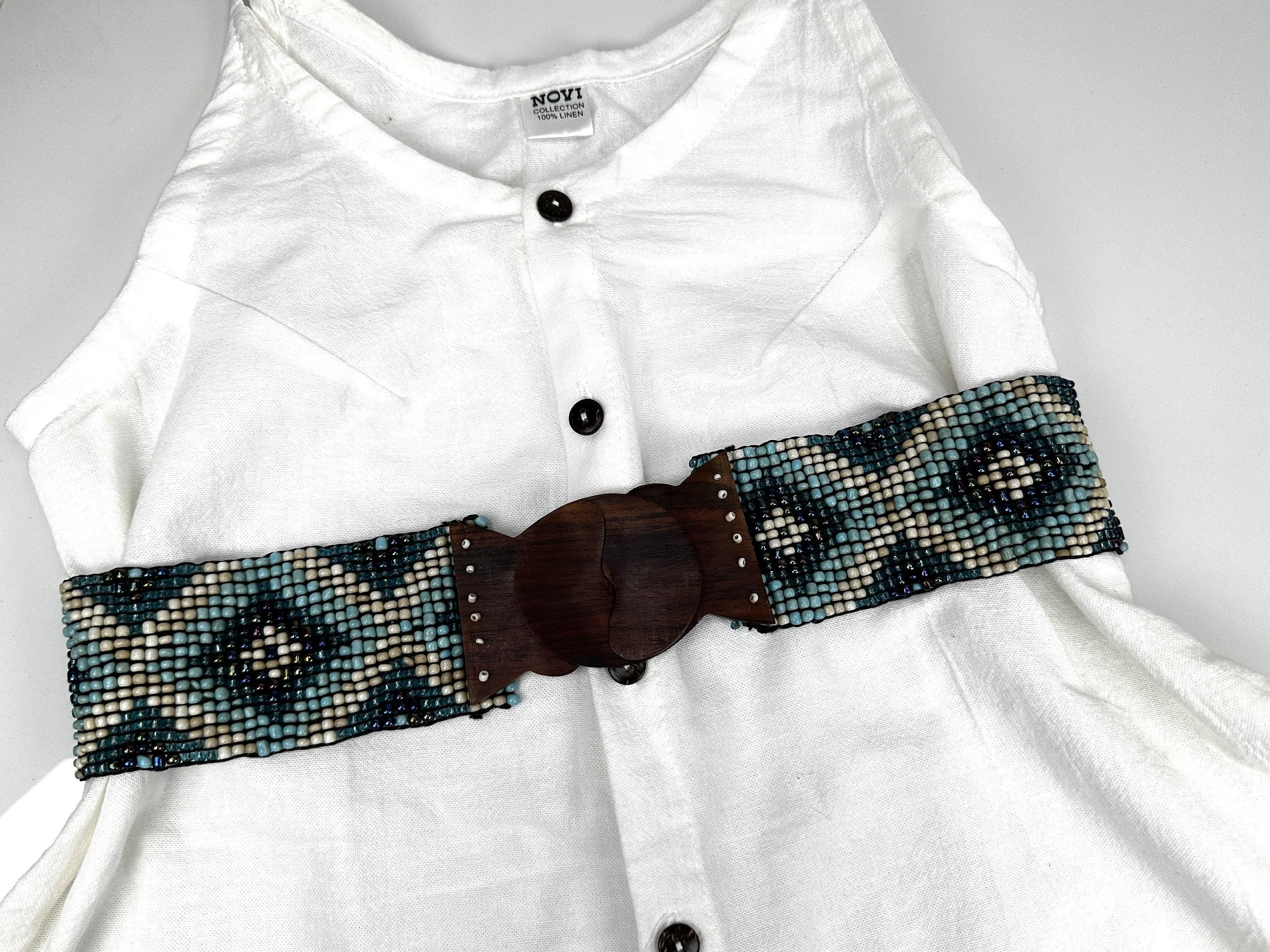 Wood Clasp Beaded Belt - Etsy