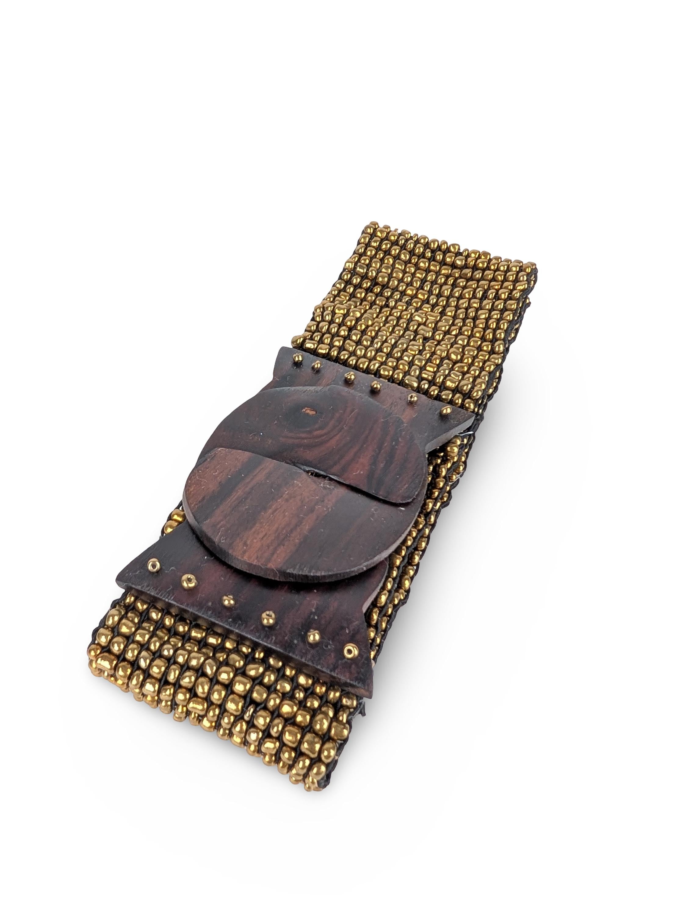 Wood Clasp Beaded Belt - Etsy display picture 2