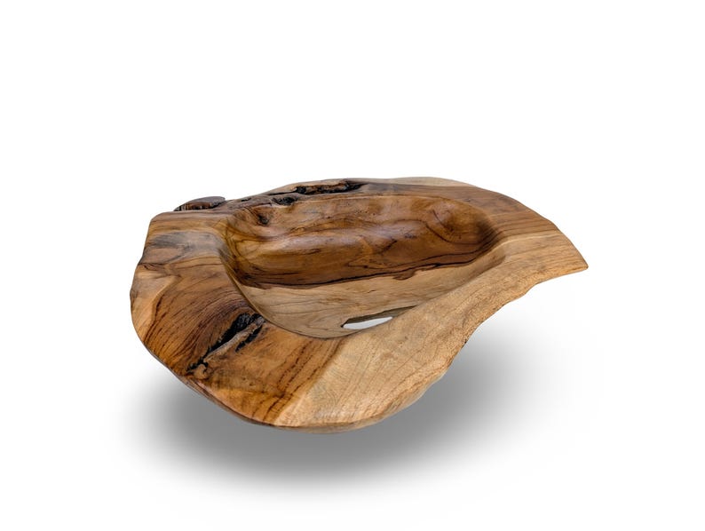 33imports Teak Wood Bowl - Thumbnail 5
