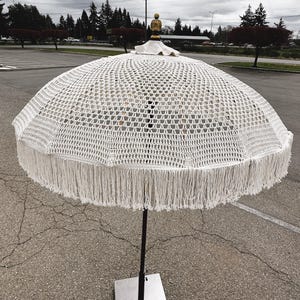 MACRAME UMBRELLAS, Bali Macrame Umbrellas, Patio Umbrellas, Tassel Umbrellas image 3