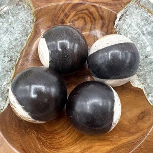 PETRIFIED WOOD SPHERE, Petrified Wood Ball, Fossilized Wood Balls, Indonesian image 10