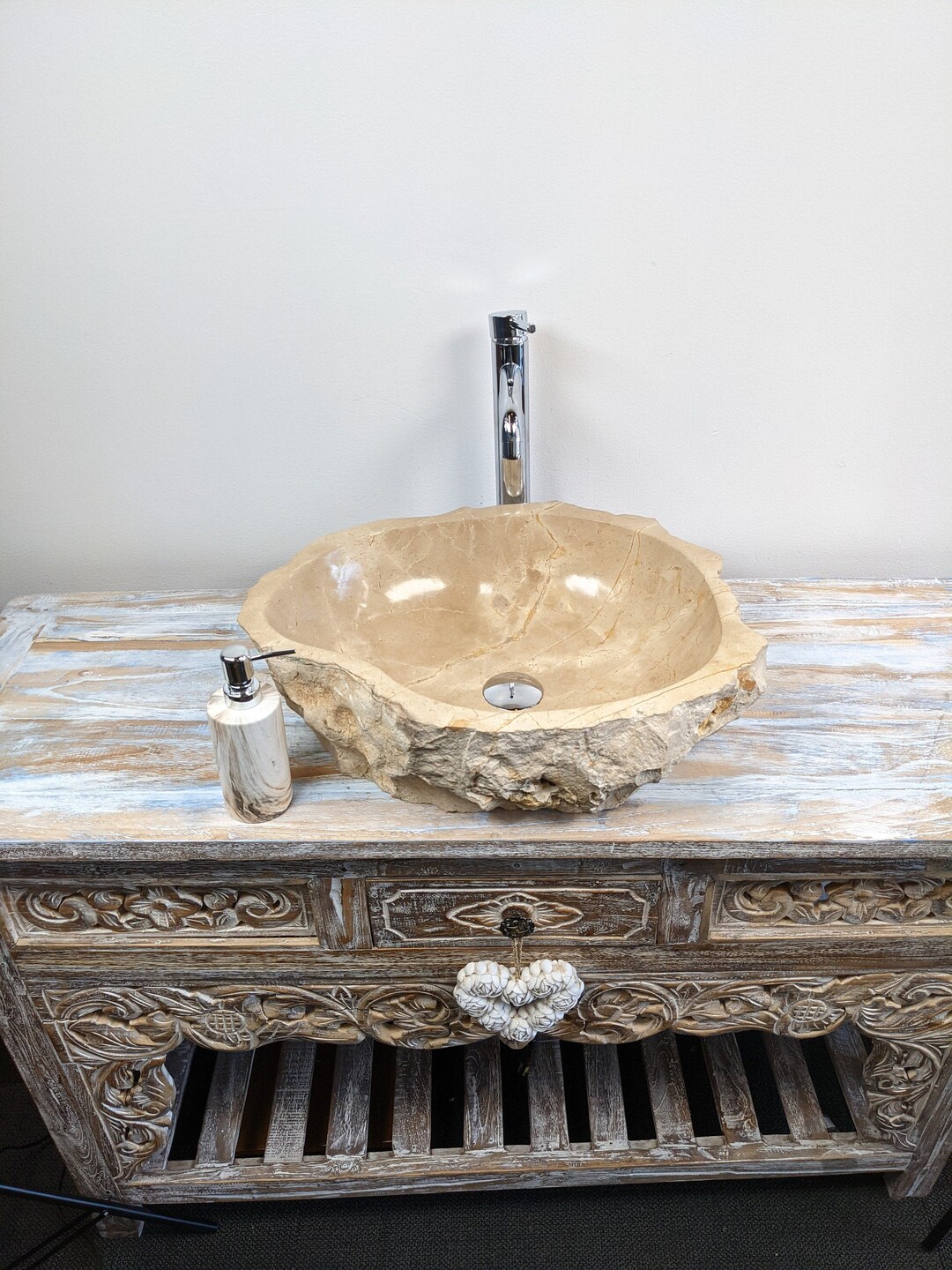 MARBLE VESSEL SINK, Natural Stone Sinks, Bathroom Vessel Sinks, Stone