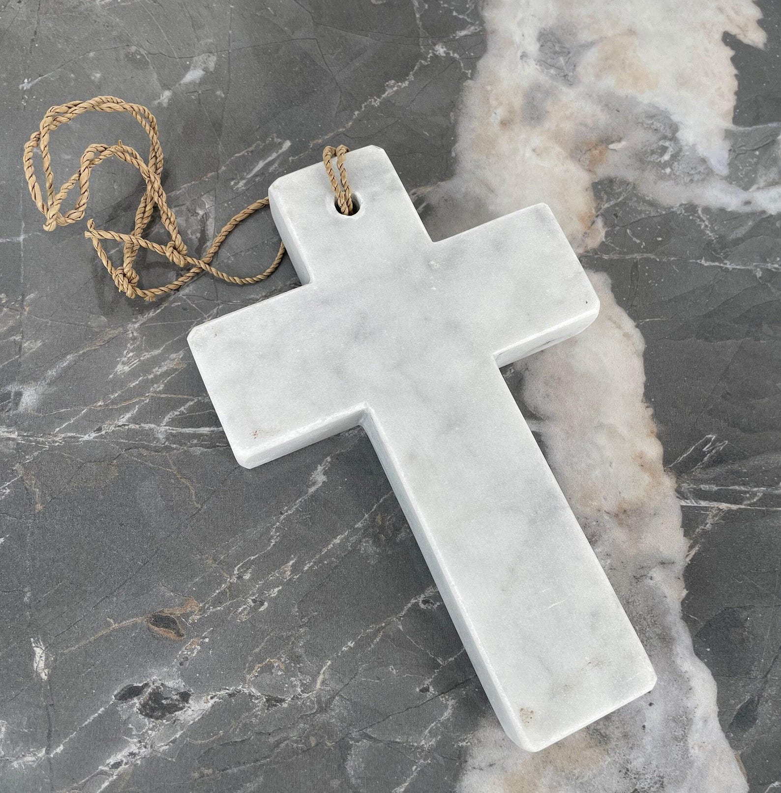 HANGING MARBLE CROSS, Ornamental Cross, Modern Wall Cross, Home Decor ...