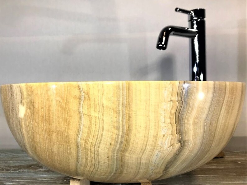 VESSEL MARBLE SINK Bathroom Sinks Table Top Vanity Sink Etsy