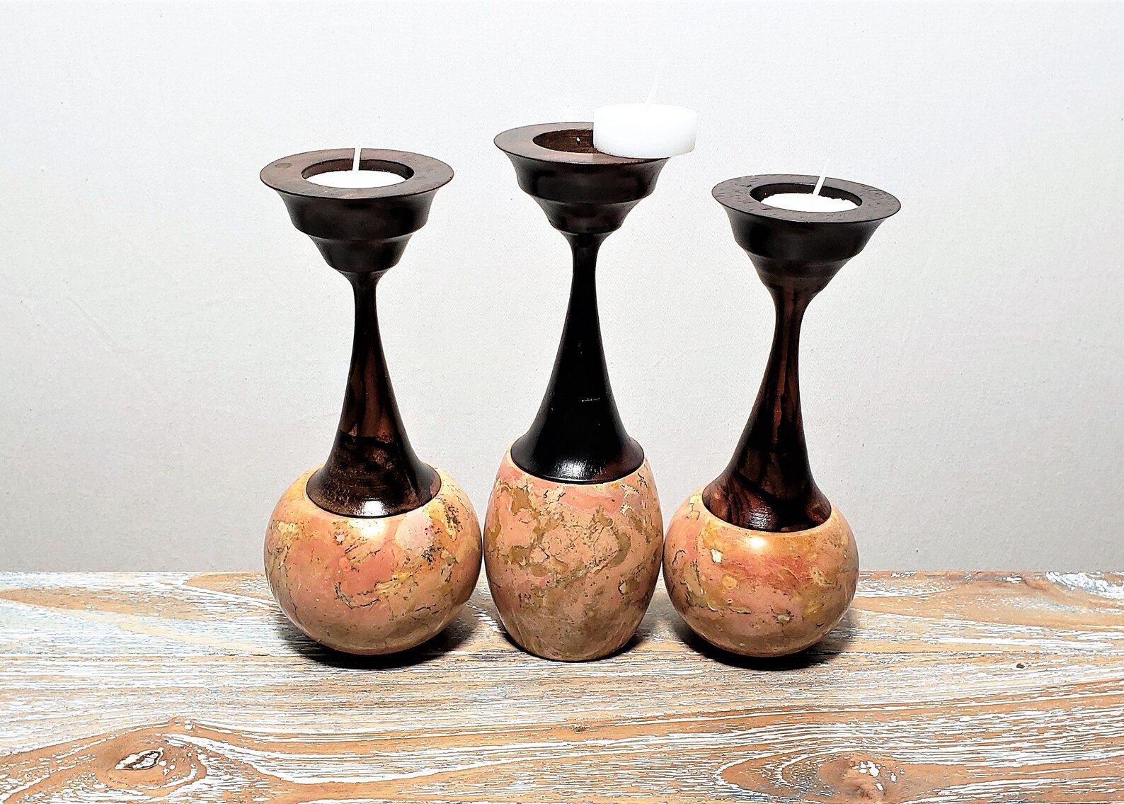 ONYX CANDLE HOLDER Set Onyx Tea Light Candle Holders Etsy