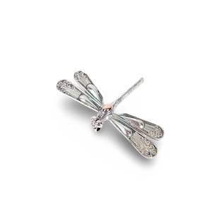 Sterling Silver Dragonfly Brooch: Vintage Indonesian Pendant Pin