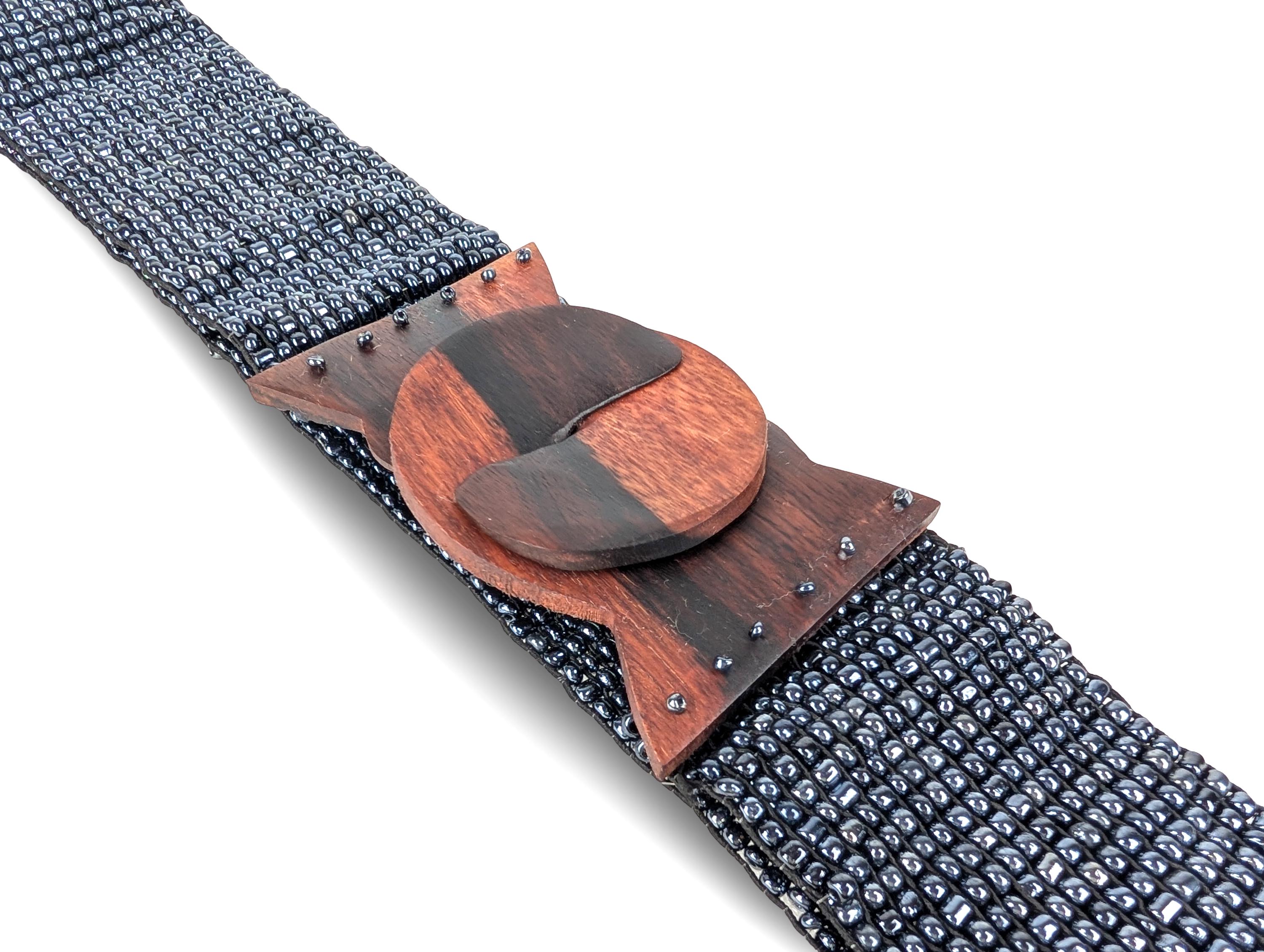 Wood Clasp Beaded Belt - Etsy display picture 1
