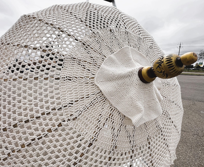 MACRAME UMBRELLAS, Bali Macrame Umbrellas, Patio Umbrellas, Tassel Umbrellas image 2