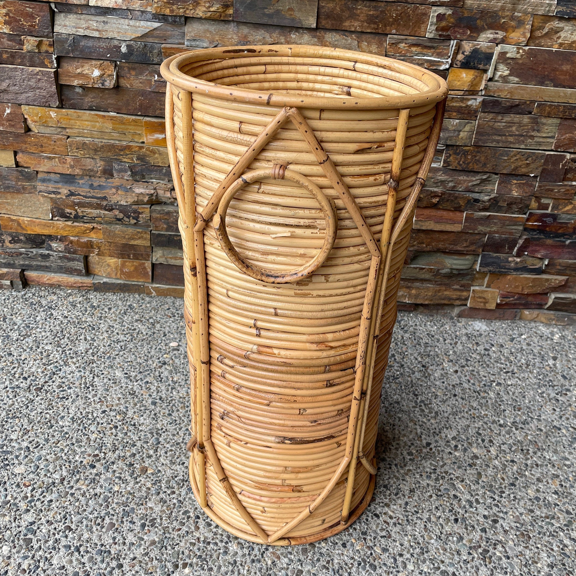 RATTAN FLOOR VASES Bamboo Floor Vases Tall Floor Vases Wood - Etsy UK
