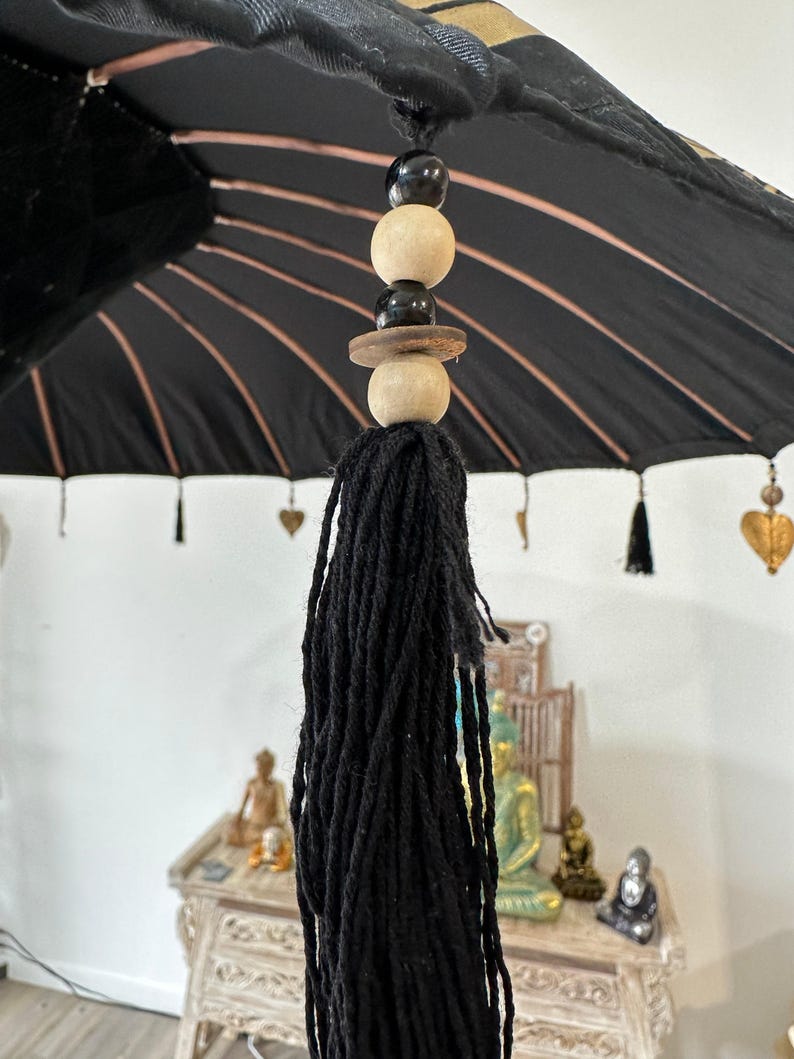 HANDMADE BALI UMBRELLAS, Tassel Umbrellas, Boho Umbrella, Party Umbrellas image 6
