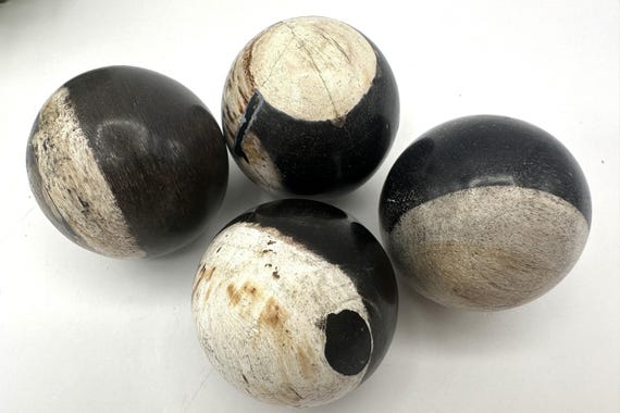 PETRIFIED WOOD SPHERE, Petrified Wood Ball, Fossilized Wood Balls, Indonesian