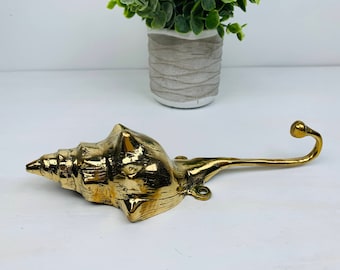 SOLID BRASS HOOKS, Brass Wall Mount Hooks, Boho Wall Hooks, Beach Theme Hook, Vintage Wall Hooks, Brass Wardorbe Hook, Tropical Coat Hooks
