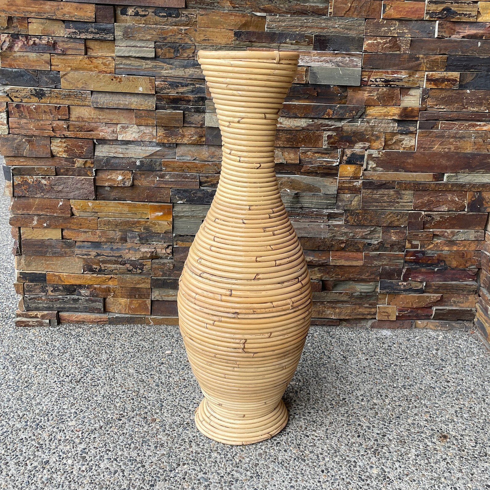 RATTAN FLOOR VASES Bamboo Floor Vases Tall Floor Vases Wood Etsy