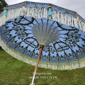 LAVENDER BALI UMBRELLA, Handpainted Umbrella, Wedding Umbrella, New Umbrella, Bali Umbrella, Garden Umbrella, Beach Umbrella, Bistro Parasol
