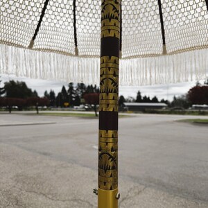 MACRAME UMBRELLAS, Bali Macrame Umbrellas, Patio Umbrellas, Tassel Umbrellas image 9