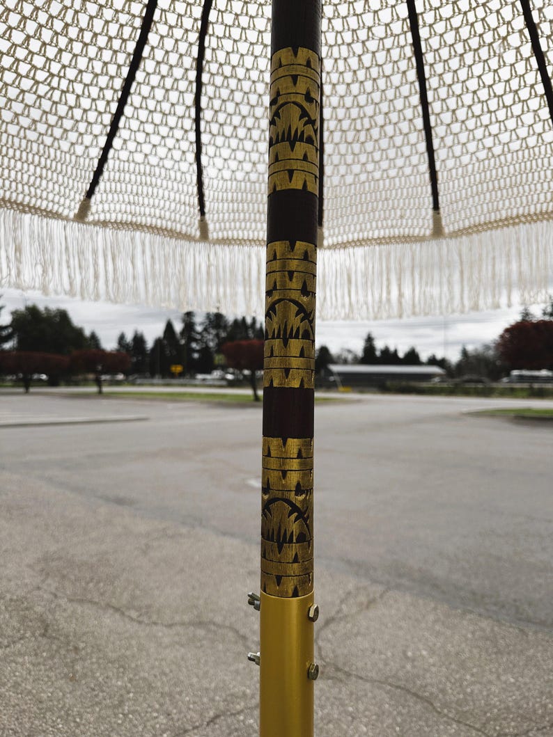 MACRAME UMBRELLAS, Bali Macrame Umbrellas, Patio Umbrellas, Tassel Umbrellas image 9