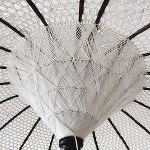 MACRAME UMBRELLAS, Bali Macrame Umbrellas, Patio Umbrellas, Tassel Umbrellas image 1