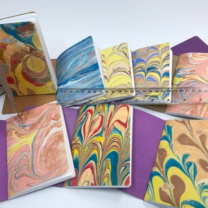 Kraft/ White/ Whipped Berry Handmade Notebooks, Mini Sketchbook, Jotters, Traveler&#39;s Passport Insert