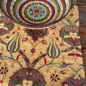 Turkish Oriental Table Runner, Oriental Table Runner, Table Runner, Turkish Table Runner, Oriental Table Cloth